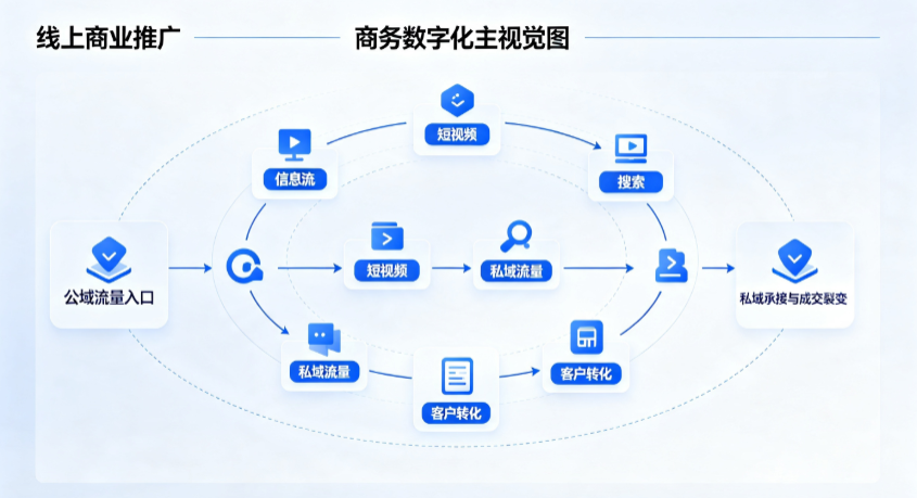 沭阳县线上商业推广怎么做？全域流量闭环搭建与低成本转化实战指南